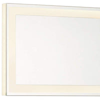 Degare White 18" x 6 3/4" LED Backlit Wall Mirror