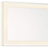 Degare White 18" x 6 3/4" LED Backlit Wall Mirror