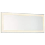 Degare White 18" x 6 3/4" LED Backlit Wall Mirror