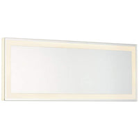 Degare White 18" x 6 3/4" LED Backlit Wall Mirror