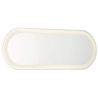 Castilion White 18" x 6 3/4" LED Backlit Wall Mirror