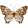 Eangee Butterfly 18" Wide Copper Capiz Shell Wall Decor
