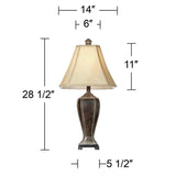 Desert Crackle Traditional Table Lamp by Regency Hill