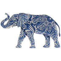 Eangee Elephant 17" Wide Blue Capiz Shell Wall Decor