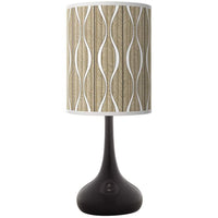 Swell Giclee Black Droplet Table Lamp