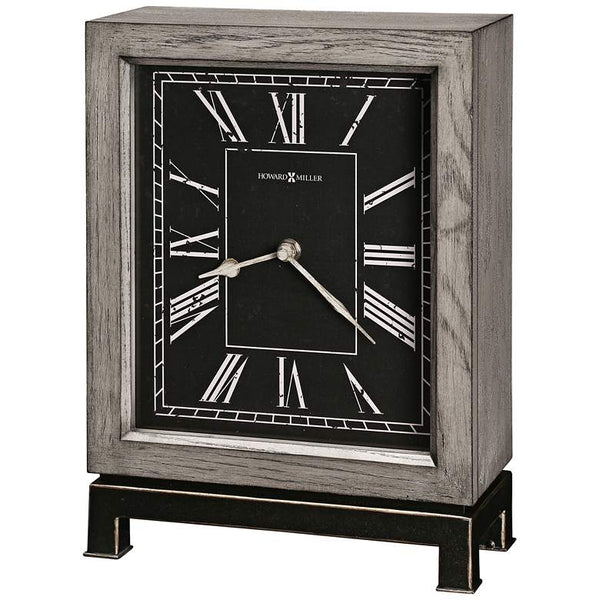 Howard Miller Merrick 12 1/4" High Wood Grain Mantel Clock