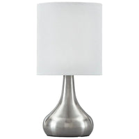 14.13" Metal Table Lamp Droplet Base with USB Charging Port - N/A