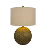23.5 inch Resin Table Lamp in Gold Finish