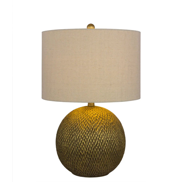 23.5 inch Resin Table Lamp in Gold Finish