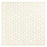 Laser Cut Geometric Screen 24" Square Glossy Gold Wall Art