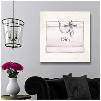 Oliver Gal French Shopping Bag Canvas Wall Art