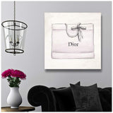 Oliver Gal French Shopping Bag Canvas Wall Art