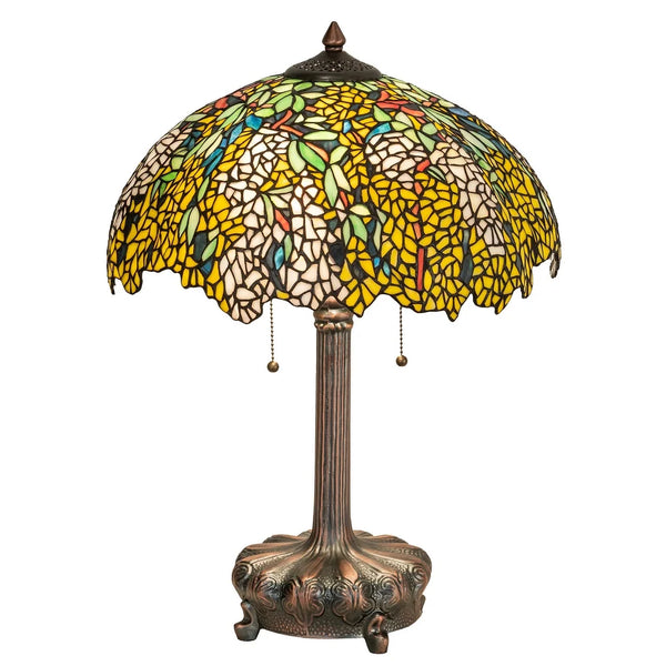 23" High Tiffany Laburnum Table Lamp - 16.5 Wide