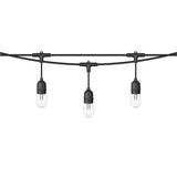 24-Light 48' Black S14-II RGB Outdoor LED String Light Set