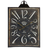 Thaddeus Black 15 3/4" x 25 1/2" Rectangular Wall Clock