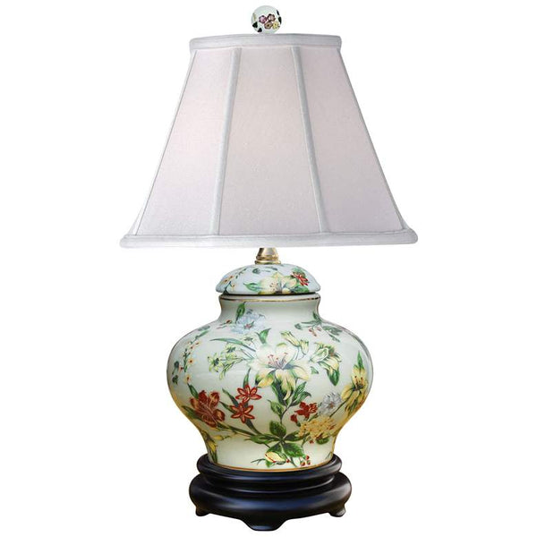 Devin Multi-Color 16" High Traditional Porcelain Accent Table Lamp