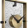 Uttermost Arta 13" High Brass and Black Table Clock