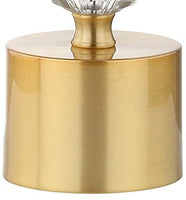 Ashley 25.25" Crystal LED Table Lamp Clear/Brass