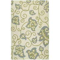Carriage Collection Ivory Sage Spa Blue Soft Area Rug