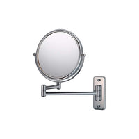 Aptations Silver Chrome 5X Magnifying Makeup Wall Mirror