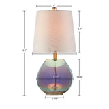510 Design Ranier Iridescent Iridescent Glass Table Lamp