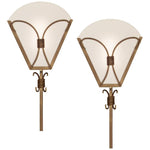 Bow-Tie 12" High Deco Luxe Plug-in Wall Lights Set of 2