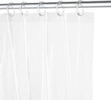 Shower Curtain Liner (72" x 72" Clear) - Waterproof 3-Gauge Lightweight for Bathroom Shower with 12 Pieces Rust-Proof Hooks