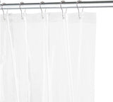 Shower Curtain Liner (72" x 72" Clear) - Waterproof 3-Gauge Lightweight for Bathroom Shower with 12 Pieces Rust-Proof Hooks