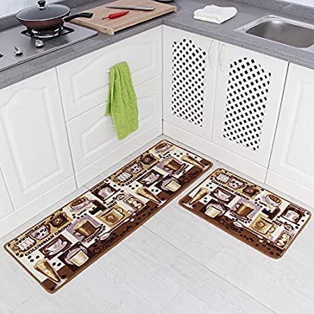 2 PCS Kitchen Floor Mats Sink and Stove Cozinha Design Kitchen