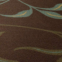 Chocolate Leaves Non Skid Area Rugs