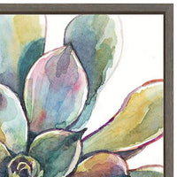 Colorful Succulent I 16" Square Framed Wall Art