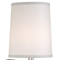Club Room 22.7" High Brushed Nickel and Wood Direct Wire Wall Light