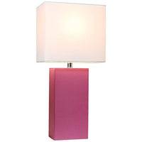 Elegant Designs Hot Pink Table Lamps Set of 2