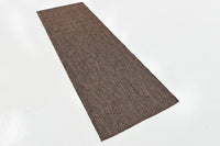 Casual Transitional Indoor Outdoor Flatweave Light Brown Area Rug