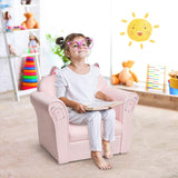 Kids Sofa, Children Armrest Chair with Pattern, Toddler Furniture w/Sturdy Wood