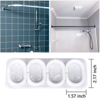 Shower Curtain Polyester Fabric Machine Washable with 12 Hooks 72x72 Inch (Grey)