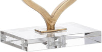 Levi 31.5" Metal/Crystal LED Table Lamp  GoldLeaf