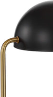 Porter 13.5" Art Deco Dome Lamp Gold/White