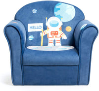 Kids Sofa, Children Armrest Chair with Pattern, Toddler Furniture w/Sturdy Wood