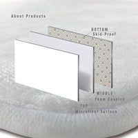 3D Cobble Printed Area Rug Runner Non-Skid