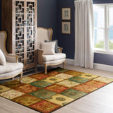 Artifact Panel Patchwork Soft Area Rug, Multi