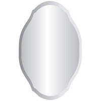 Erath 24" x 36" Oval Frameless Wall Mirror