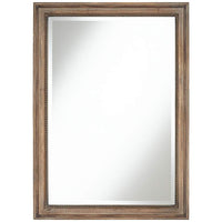Lesley Beaded Wood 26 3/4" x 37" Wall Mirror