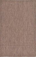 Casual Transitional Indoor Outdoor Flatweave Light Brown Area Rug