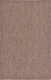 Casual Transitional Indoor Outdoor Flatweave Light Brown Area Rug