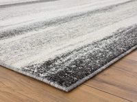 Modern Abstract Soft Gray Area Rug