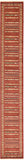 Tribal Pattern Rust Red Soft Area Rug