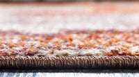 Rustic Casual Warm Toned Abstract Multi Soft Rug