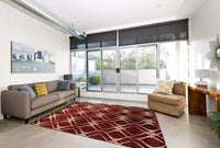 Diana Collection Geometric Soft Area Rug