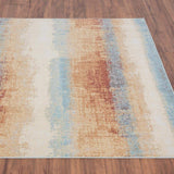 Aquabury Rustic Distressed Multi Indoor/Outdoor Area Rug